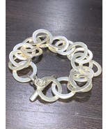 RETIRED SILPADA HEAVY CIRCLE LINK BRACELET STERLING SILVER 925  TOGGLE 8... - $299.20