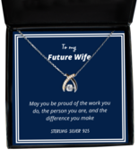 To my Future Wife, May you be proud - Wishbone Dancing Necklace. Model 6... - £31.35 GBP