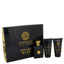 Versace Dylan Blue Pour Homme Cologne 1.7 Oz Eau De Toilette Spray 3 Pcs... - £78.61 GBP