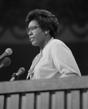 Representative Barbara Jordan speaks to 1976 Democratic Convention Photo Print - $8.81+