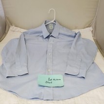 Brooks Brothers Button Up Shirt Mens Large 16 1/2 33 Blue Long Sleeve - $19.80