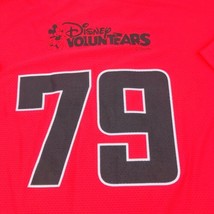 Team ESPN Disney Voluntears #79 Red Athletic Jersey Shirt Mens Sz M A4 - £16.93 GBP