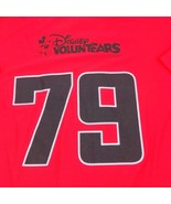 Team ESPN Disney Voluntears #79 Red Athletic Jersey Shirt Mens Sz M A4 - £15.85 GBP