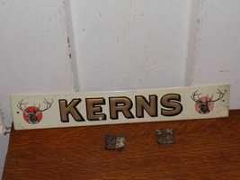 Vintage Kerns Beverage Beer Embossed Sign - $2,836.99 MXN