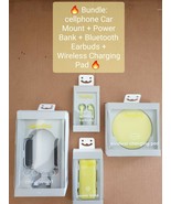 Bundle Saving phone Car Mount + Power Bank + Bluetooth Earbuds + Wireles... - $14.01