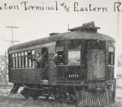 Stockton Terminal &amp; Eastern Railroad STE #100 Gas Motor Train B&amp;W Photograph - £9.58 GBP