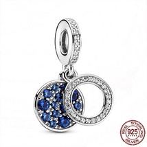 925 Sterling Silver Blue series Original Pandora Bracelet Bangle Jewelry Gift - £15.97 GBP
