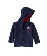 Garanimals Boys Micro Fleece Hoodie Navy With Aliens 6-9M NEW Full Front... - $15.97 CAD