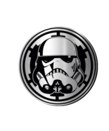Empire Stormtrooper Star W Engraved Car Badge Acrylic Emblem BRUSHED SILVER - €13,48 EUR