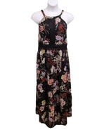 City Chic Maxi Dress Womens 18 Floral Print Halter Neck Smocked Back Rom... - £27.68 GBP