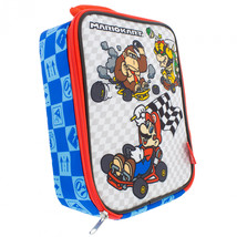 Super Mario Bros. Mario Kart Track Thermos Upright Lunch Bag Multi-Color - £19.54 GBP