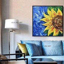 Hand Painted Vincent Van Gogh Blossom Sunflower Paintings The Starry Night Van G - £77.11 GBP+