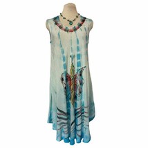 Indian Boutique Butterfly Shift Sleeveless Dress Free Size - £19.83 GBP