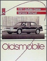 1991 Oldsmobile Olds Cutlass Calais Service Atelier Réparation Manuel Usine 91 - £4.69 GBP