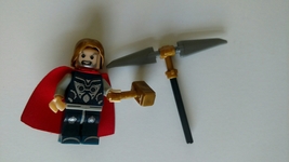 Thor Custom Minifigure Building Block With Weapons - $9.00