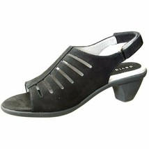 New David Tate Black Leather Comfort Sandals Pumps Size 7.5 M $115 - £46.92 GBP