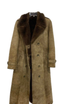 Vtg American Sheepherder Women Jacket Coat Sz 8 Shearling Sheepskin USA Made - £237.01 GBP