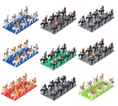 160PCS Kingdom Knights Mounted on Skeleton Horses Mini figures Building ... - $24.89+