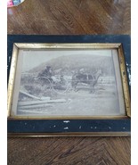 OLD Horse Buggy Photo MARY MARSTON Bloomfield VT Looking To North Stratf... - €36,29 EUR