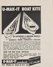 1954 Print Ad U-Mak-It Boat Kits Build Your Own Bronx New York City,NY - £7.27 GBP