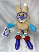 Salt Lake City Olympics 2002 Copper Skiing Fox Plush Mascot Vintage Toy w/tags - £11.63 GBP