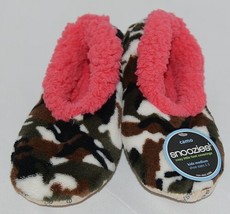 Snoozies Brand KCM005 Pink Dark Camouflage Girls House Slippers Size M image 1