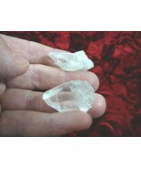 (r200-10) 2 Clear white Quartz crystal points Hot Springs Arkansas love ... - €10,41 EUR