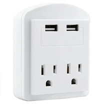 5Core 1 Pcs Charger Type C Adapter USB Fast Charger In Wall 2 USB 2 Outlet 2.... - £7.86 GBP