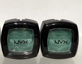 NYX Single  Eyeshadow Hypo Allergenic Lagoon Sparkle Full Size 2 pcs NEW... - $201.56 MXN