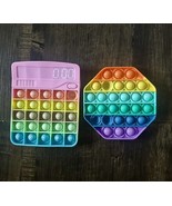 Pop it Fidget Sensory Silicone Bubble Toys 2 Pieces Calculator and Octagon - $231.88 MXN