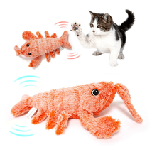 Electric Jumping Shrimp Usb Charging Lobster Cat Toy - £14.42 GBP+