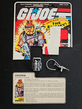 GI Joe 1985 Torch DREADNOK Cobra Action File Card And Accessories Only N... - $404.49 MXN