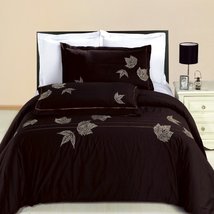 Blancho Bedding Full/Queen Size Newbury Embroidered Multi-Piece Duvet Set - £102.82 GBP