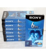 7 Sony T-120VL/WA VHS 120 Minute 6 hrs EP VCR Recording Tapes ~ Brand NEW - $1,332.57 MXN