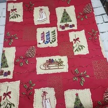 Christmas Tablecloth Classic Red Holday Traditional Rectangular 54&quot; X 68&quot; - £23.29 GBP