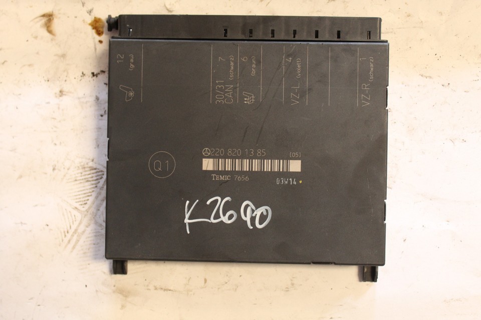 2003-2006 MERCEDES BENZ W220 S600 REAR SEAT ADJUST CONTROL MODULE UNIT K... - $44.00