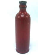 Vtg 1960s Ceramano West Germany Red Glaze Ceramic Bottle 101 - $41.53