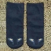 Bootie Socks Black Cat Women&#39;s Sz 3-8 Novelty Footwear Cute Kitty Cats - £6.40 GBP