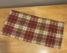 Primitive Plaid Curtain Valances Red Green Tan 60x13” Rod Pocket Country... - $276.38 MXN