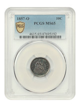 1857-O 10C PCGS MS65 - $2,546.25