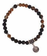 ELEPHANT TOTEM BRACELET - Sardonyx Healing Crystals &amp; Sandalwood  - $79.99