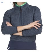NWT Ladies UNDER ARMOUR Navy Pebble Print Shellrix Long Sleeve Mock Shir... - $54.69 CAD