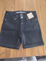 Route 66 Bermuda Size 4 Black Jeans Shorts - £23.34 GBP