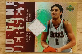 2006-07 Basketball UD Reserve UD Game Jersey Relic Andrew Bogut Milwaukee Bucks - £7.95 GBP