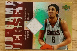 2006-07 Basketball UD Reserve UD Game Jersey Relic Andrew Bogut Milwaukee Bucks - £7.54 GBP