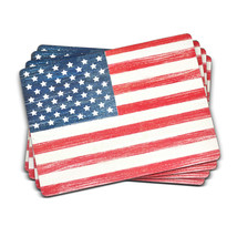 Pimpernel American Flag Cork-Backed Board Placemats, Set of 4, 15.7 X 11.7&quot; - £63.32 GBP