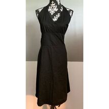 Jonathan Martin Studio Women&#39;s Black Halter A-Line Dress Size 14 - $435.85 MXN