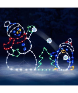 Christmas Light String Figurine Ornament Penguin Fun Animated Snowball F... - $24.54