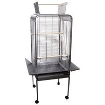 YML EF2222AS 0.5 in. Bar Spacing Play Top Parrot Bird Cage, Antique Silver - - £420.25 GBP