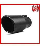 Performance Exhaust Tip 4&quot; Inlet x 6&quot; Outlet - Black Stainless Steel, Du... - $986.15 MXN